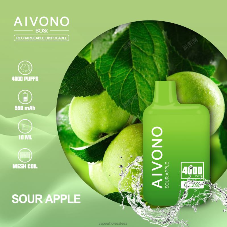 E Cig Wholesale - Aivono AIM BOXX 4000 Sour Apple Z2PV8220