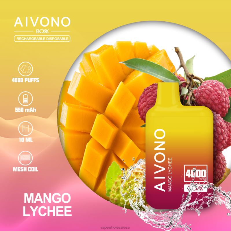 Vape Wholesale Sa - Aivono AIM BOXX 4000 Mango Lychee Z2PV8216