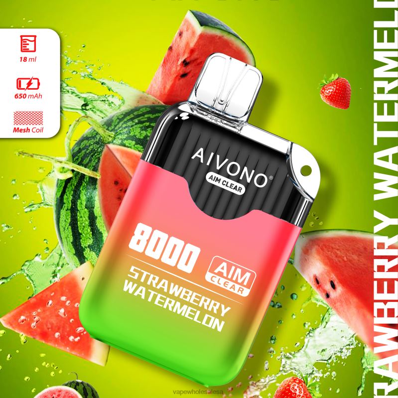 Vape Wholesale Prices - Aivono AIM CLEAR 8000 Strawberry Watermelon Z2PV8208