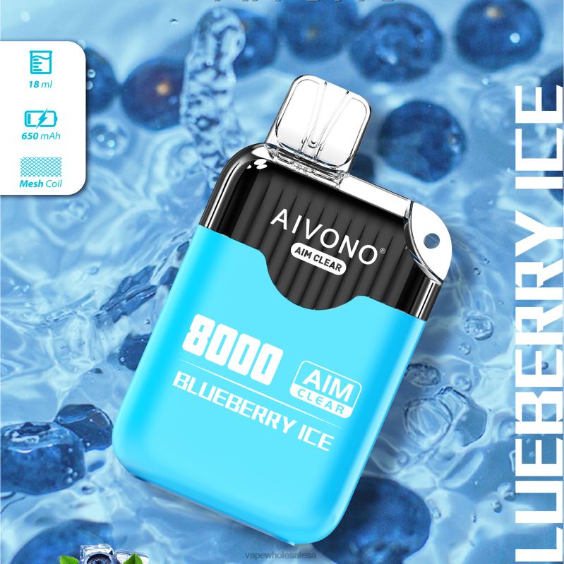 Vape Wholesale Sa - Aivono AIM CLEAR 8000 Blueberry Ice Z2PV8206