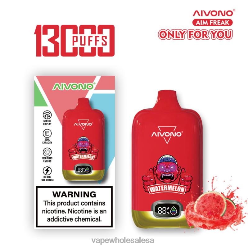 Vape Wholesale Cape Town - Aivono AIM FREAK 13000 Watermelon Z2PV8244