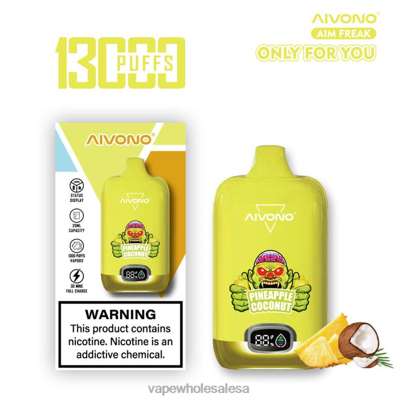 Vape Wholesale Prices - Aivono AIM FREAK 13000 Pineapple Coconut Z2PV8248