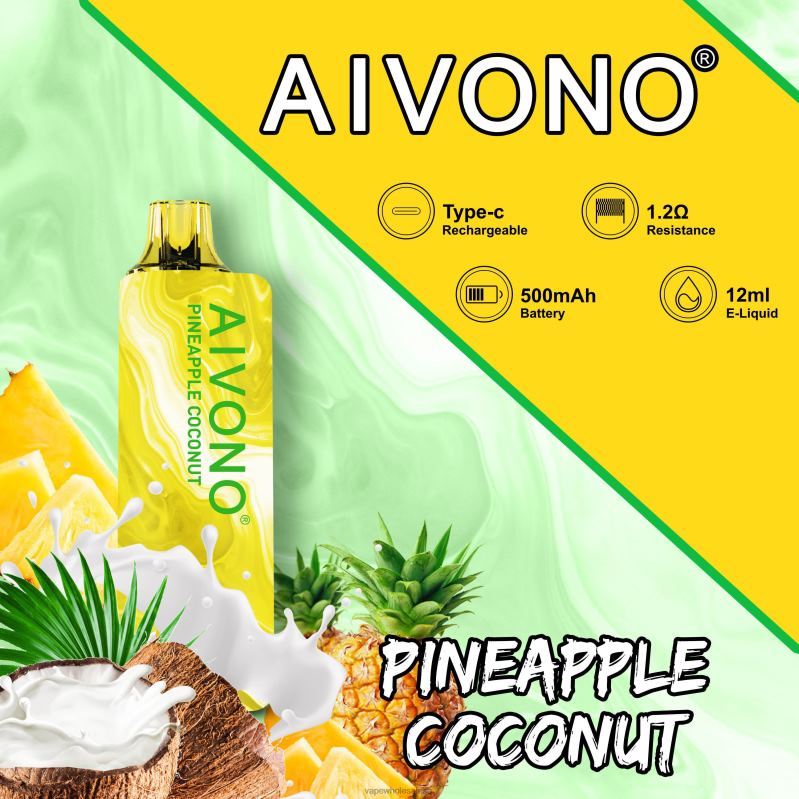 Vape Wholesale Sa - Aivono AIM GUN 7000 Pineapple Coconut Z2PV8106