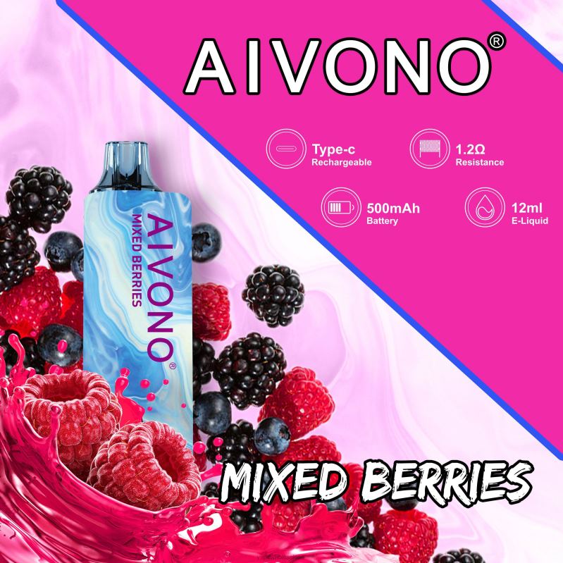 Vape Wholesale Suppliers - Aivono AIM GUN 7000 Mixed Berries Z2PV8111