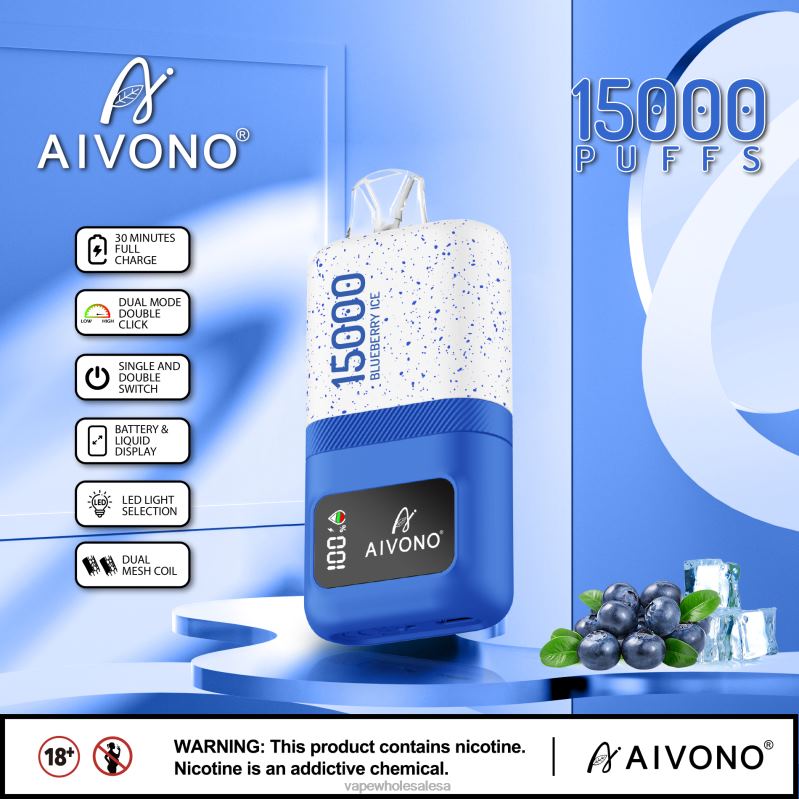 Vape Wholesale Prices - Aivono AIM magic 15000 Blueberry Ice Z2PV868