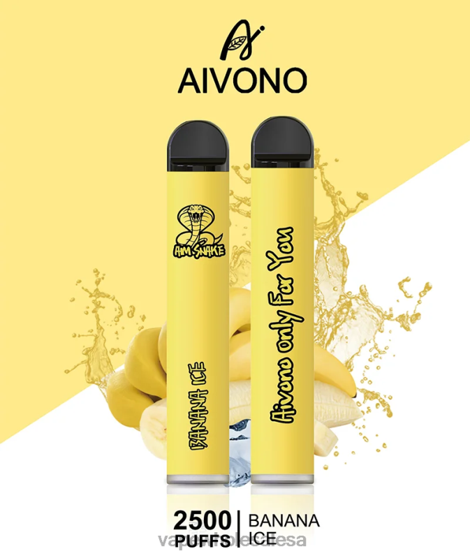 Vape Wholesale Prices - Aivono AIM SNAKE 2500 Banana Ice Z2PV8298