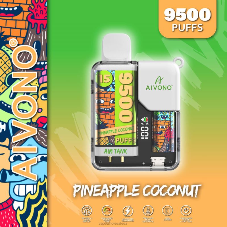 E Cig Wholesale - Aivono AIM TANK 9500 Pineapple Coconut Z2PV840