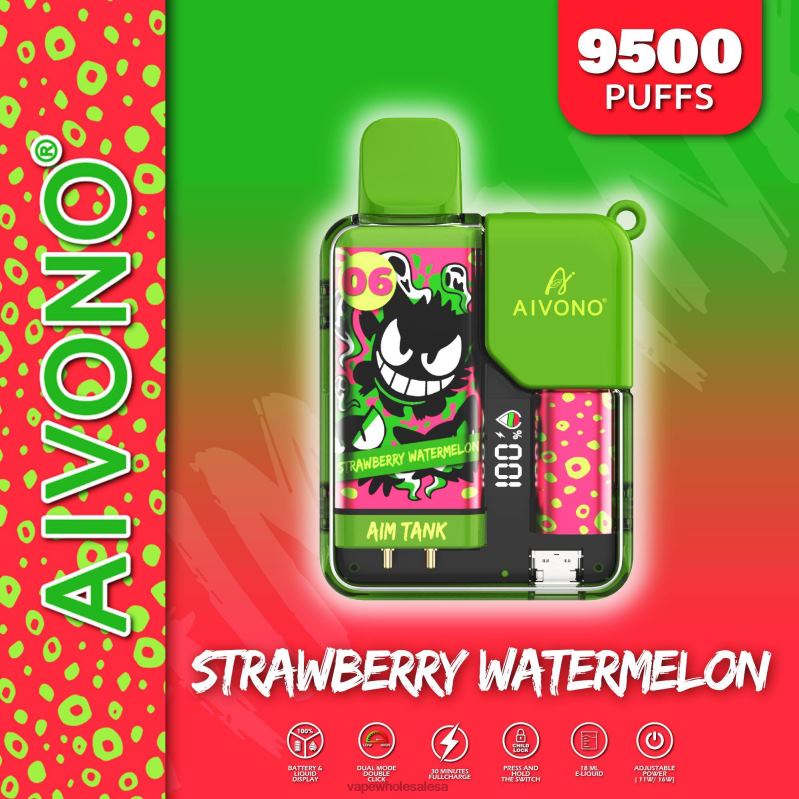 Vape Wholesale Sa - Aivono AIM TANK 9500 Strawberry Watermelon Z2PV846