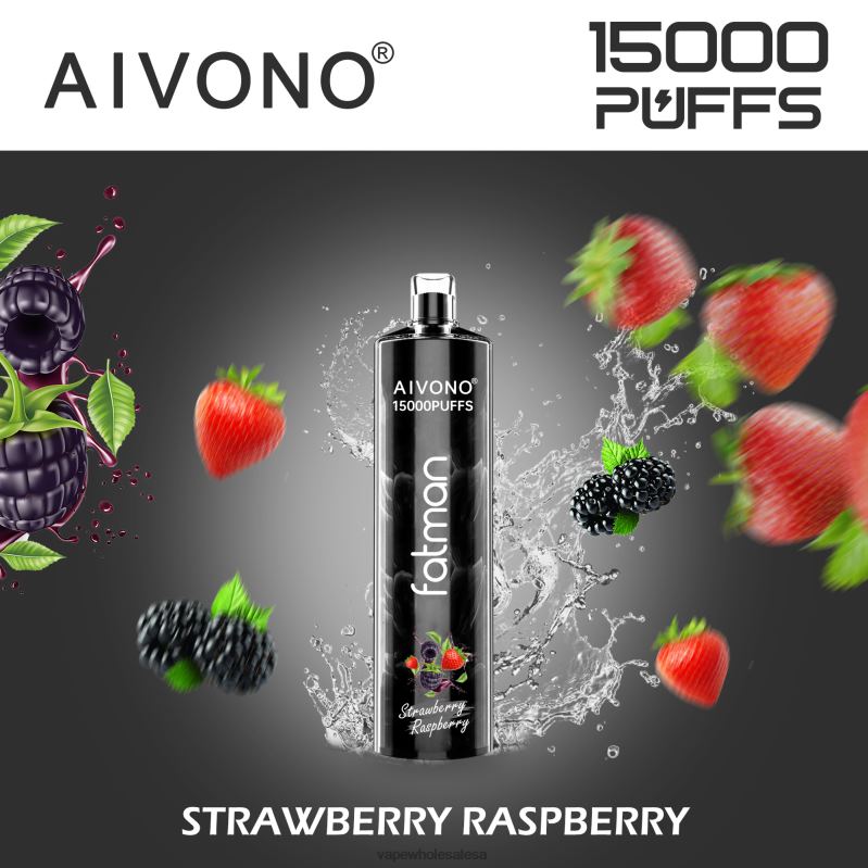 Vape Wholesale Distributor - Aivono FATMAN 15000 Strawberry Raspberry Z2PV815