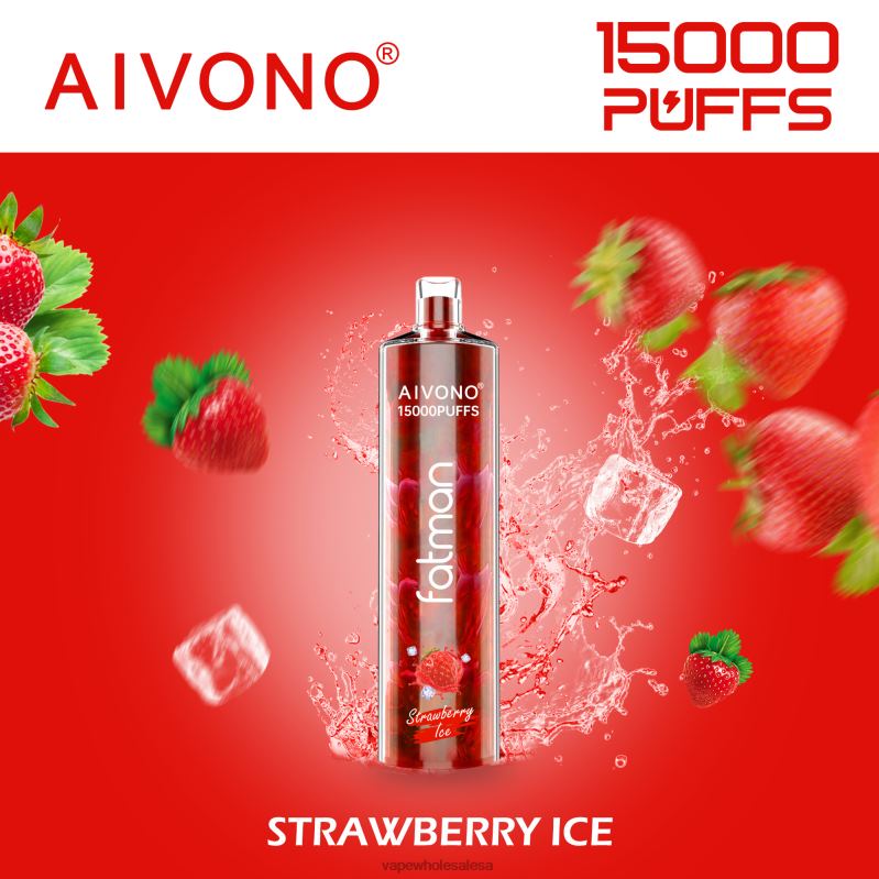 Vape Wholesale Suppliers - Aivono FATMAN 15000 Strawberry Ice Z2PV811