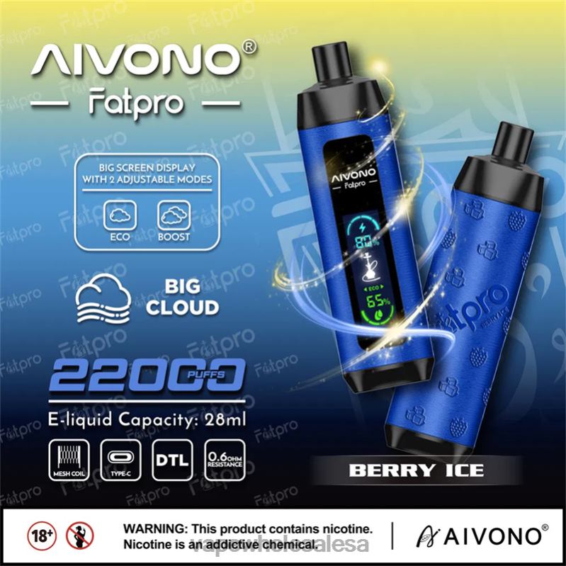 E Cig Wholesale - Aivono Fatpro 22000 Berry Ice Z2PV810