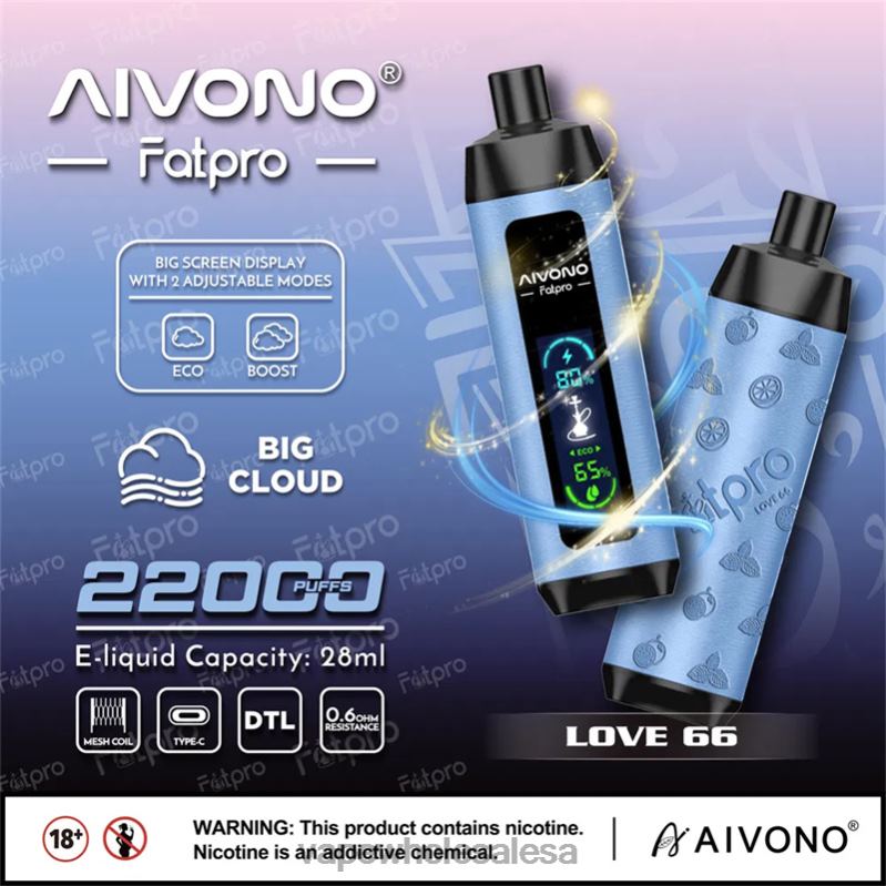 Vape Wholesale Sa - Aivono Fatpro 22000 Love 66 Z2PV86