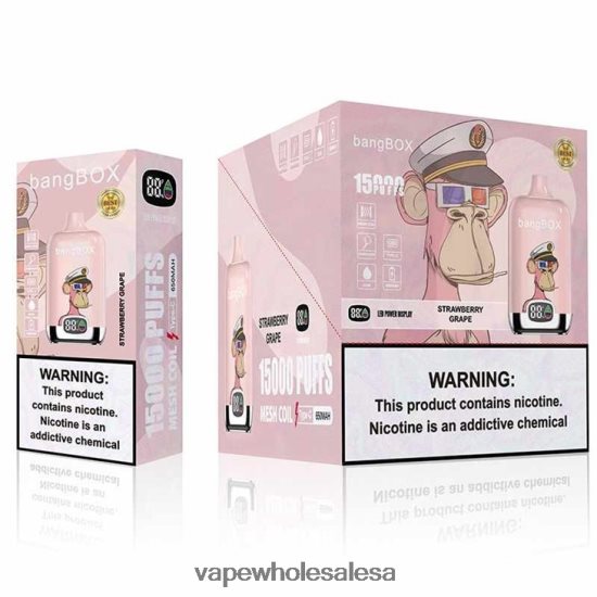 Vape Wholesale Prices 6ZT848138 Strawberry Grape Bang Box 15000