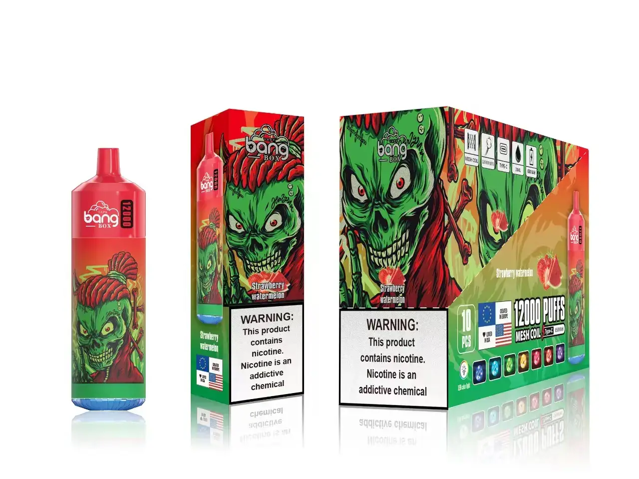 Vape Wholesale Suppliers 6ZT848121 Strawberry Watermelon Bang Box 12000 Puffs