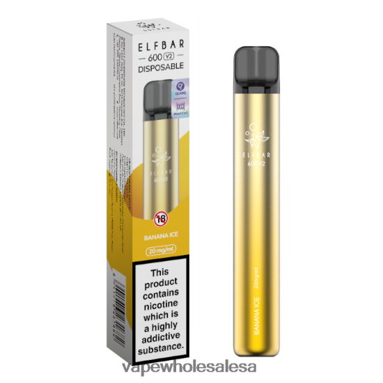 Vape Wholesale South Africa 6ZT848272 Banana Ice ELFBAR 600V2 20mg