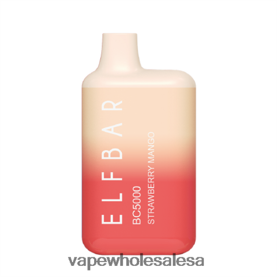 E Cig Wholesale Distributors 6ZT848309 Strawberry Mango ELFBAR BC5000