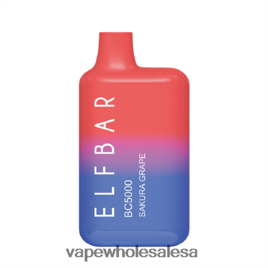 Vape Wholesale Global 6ZT848307 Sakura Grape ELFBAR BC5000