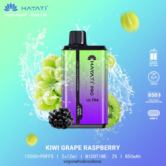 Vape Wholesale Global 6ZT848207 Kiwi Grape Raspberry Hayati Pro Ultra