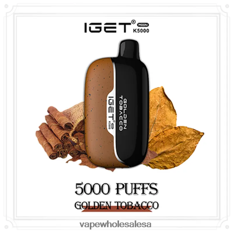 IGET Moon K5000 Golden Tobacco 4LD00T1 - Vape Wholesale Suppliers