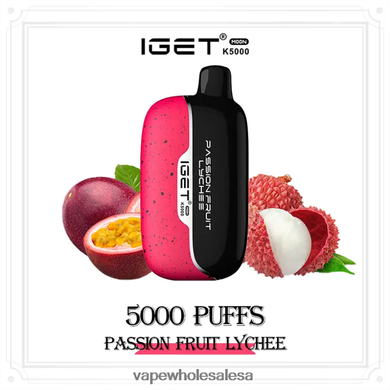 IGET Moon K5000 Passion Fruit Lychee 4LD00T10 - E Cig Wholesale