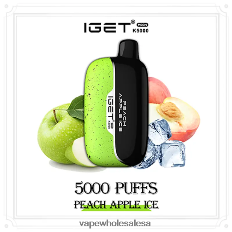 IGET Moon K5000 Peach Apple Ice 4LD00T7 - Vape Wholesale Global