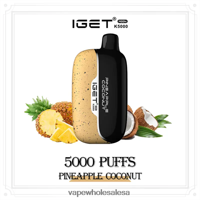 IGET Moon K5000 Pineapple Coconut 4LD00T16 - Vape Wholesale Sa