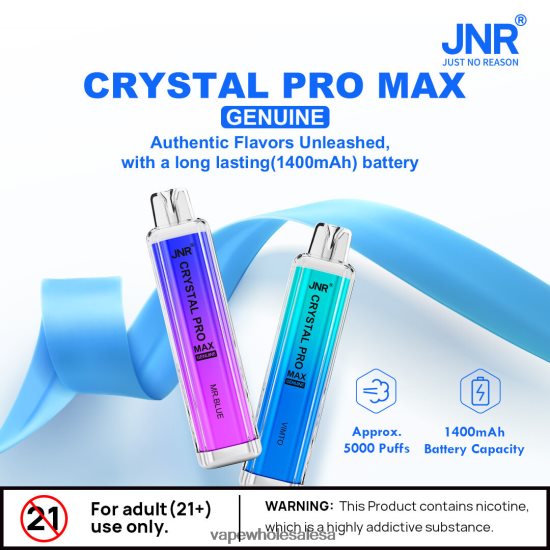 Vape Wholesale Global 6ZT848727 Blueberry Raspberry JNR CRYSTAL PRO MAX