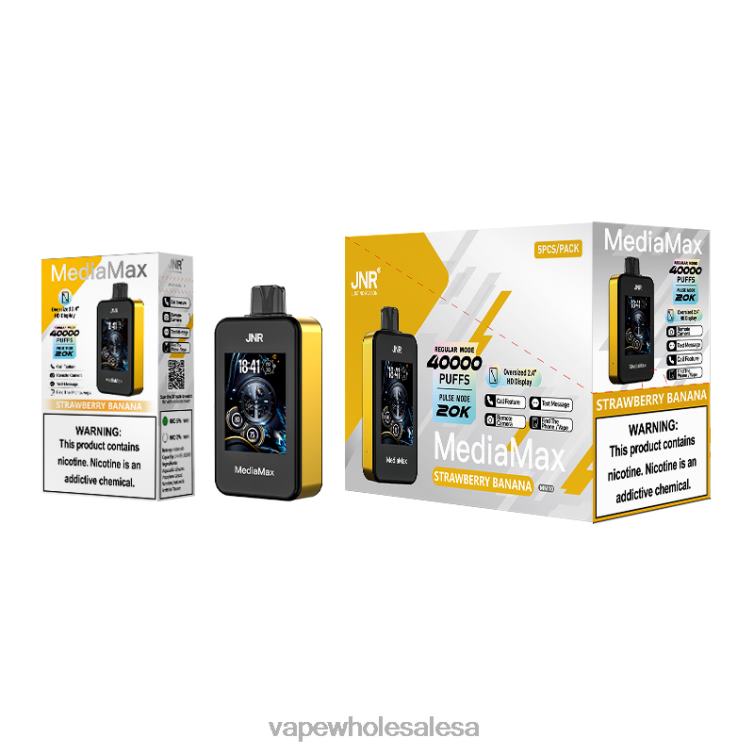 Vape Wholesale Sa - JNR MediaMax 40k Puff Strawberry Banana F442616