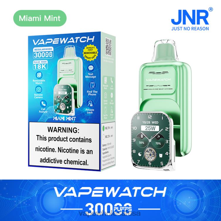 Vape Wholesale Prices - JNR Vape Watch Miami Mint F44268