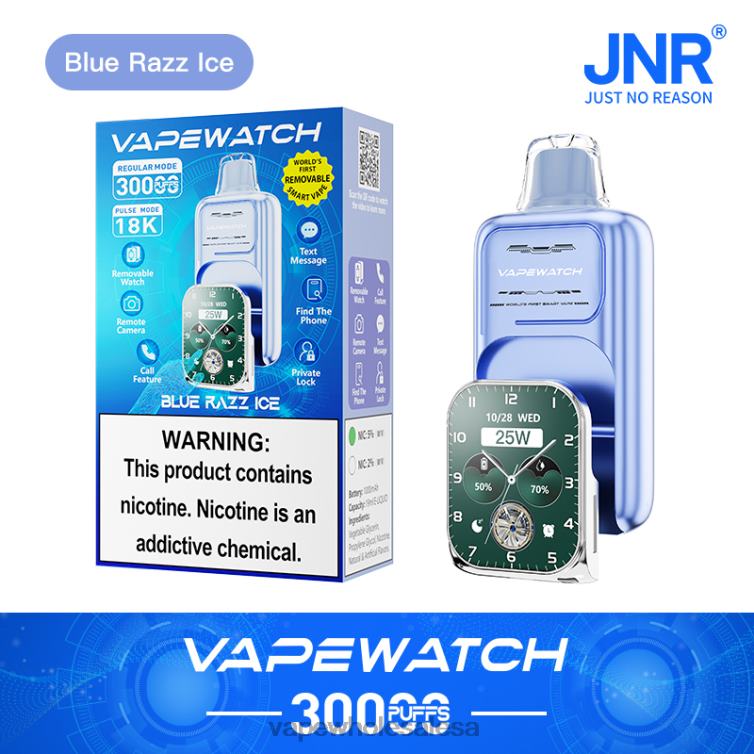 Vape Wholesale Suppliers - JNR Vape Watch Blue Razz Ice F442611