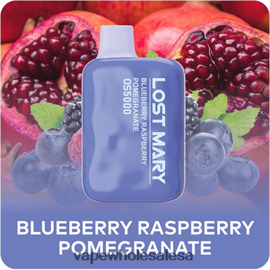 Vape Wholesale Global 6ZT848487 Blueberry Raspberry Pomegranate LOST MARY OS5000