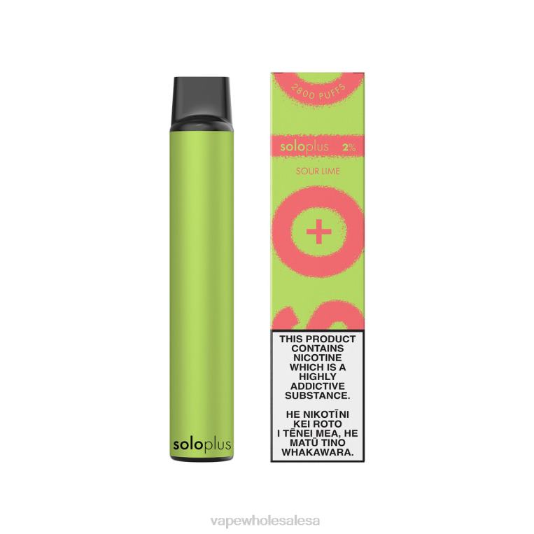 Vape Wholesale Global - Solo Plus Disposable Vape Sour Lime 08JTZ34