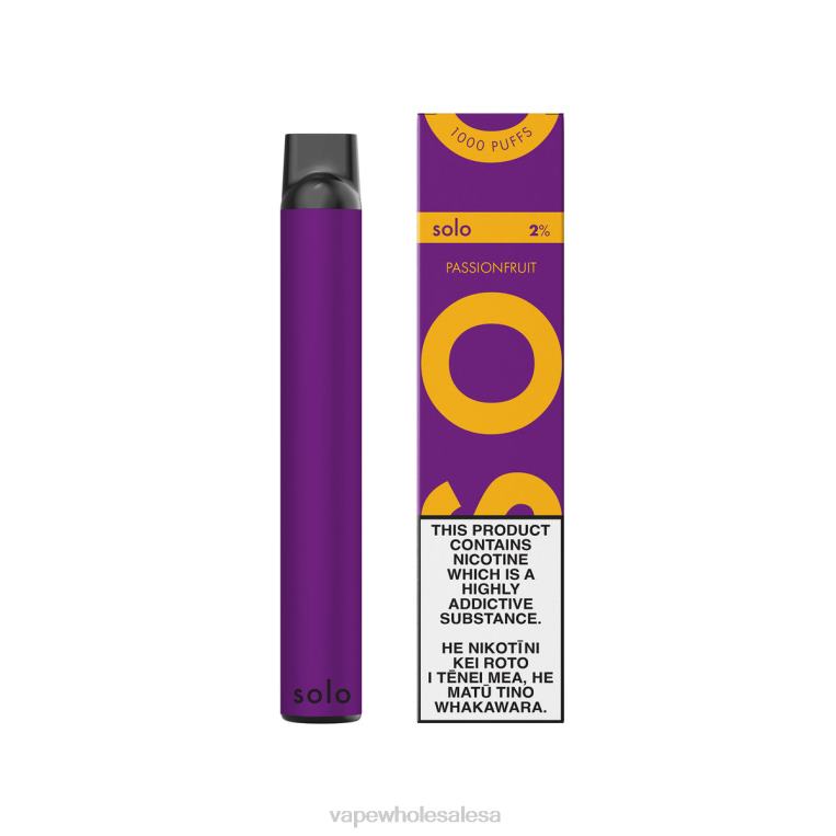 Vape Wholesale Distributor - Solo Disposable Vape Passionfruit 08JTZ14