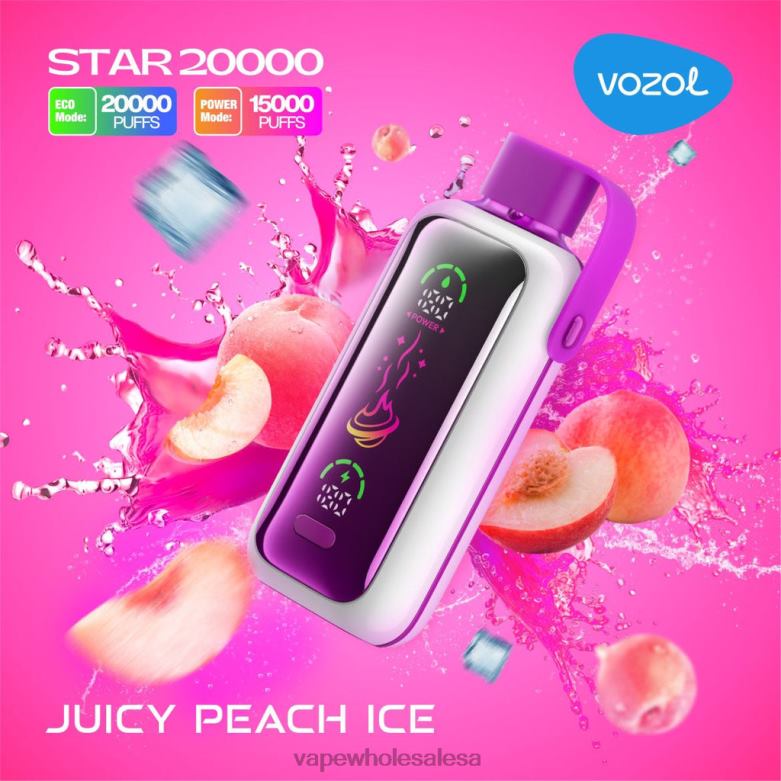 E Cig Wholesale - VOZOL STAR 20000 JUICY PEACH ICE B66T410