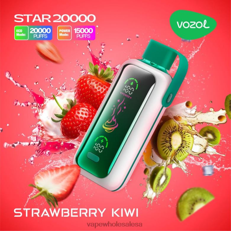 E Cig Wholesale - VOZOL STAR 20000 STRAWBERRY KIWI B66T420