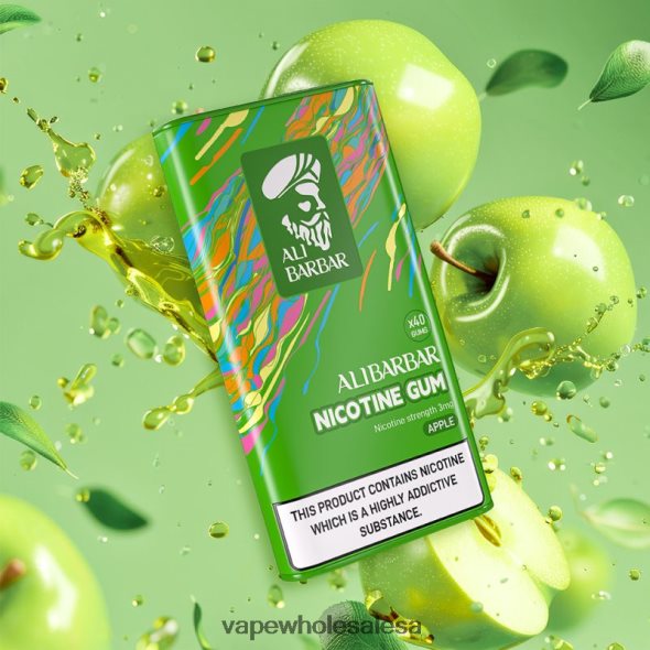 E Cig Wholesale - Alibarbar Nicotine Gum Apple 840TXH80