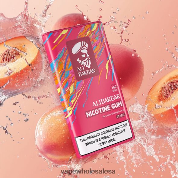 Vape Wholesale Cape Town - Alibarbar Nicotine Gum Peach 840TXH84