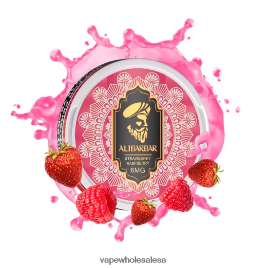 Vape Wholesale Distributor 6ZT84855 Strawberry Raspberry ALIBARBAR Nicotine Pouch