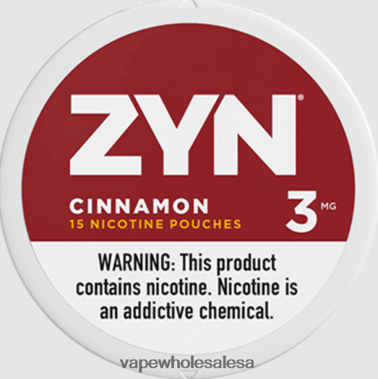 E Cig Wholesale Distributors 6ZT84829 Cinnamon ZYN Nicotine Pouch 3mg