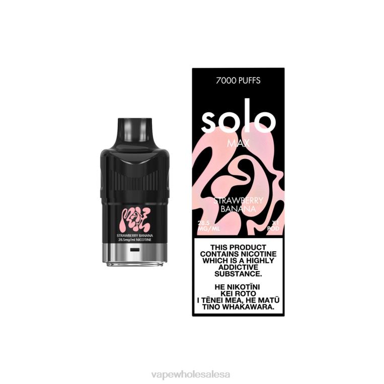 Vape Wholesale Distributor - Solo MAX Pod Strawberry Banana 08JTZ77