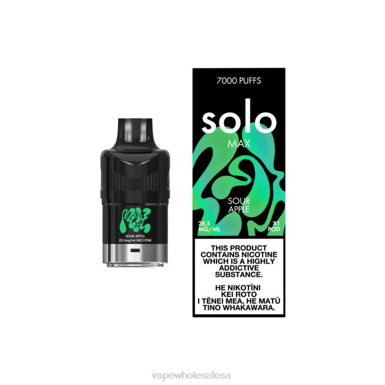 Vape Wholesale Prices - Solo MAX Pod Sour Apple 08JTZ80